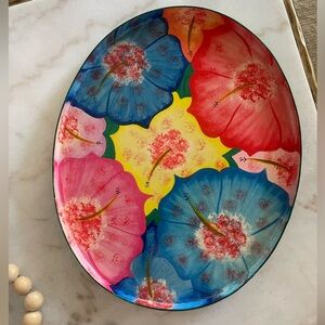 Handpainted oval try